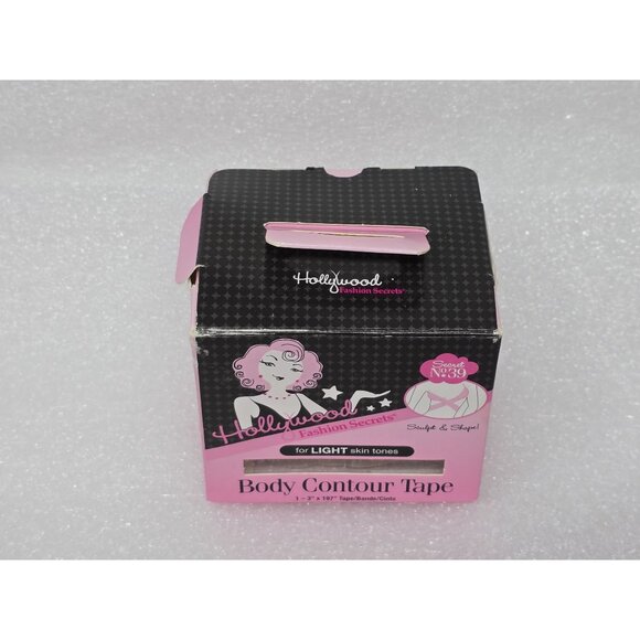 Hollywood Fashion Secrets Body Contour Tape 1-3" X 197" For Light Skin Tones - Picture 1 of 2